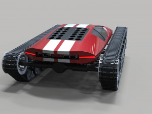 Concept tracked sport car 3D 모델