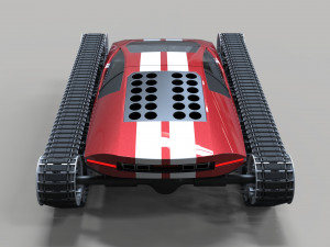 Concept tracked sport car 3D 모델