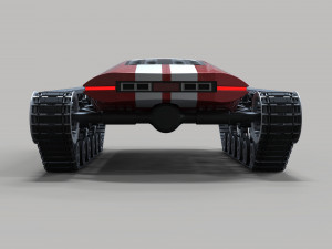 Concept tracked sport car 3D 모델