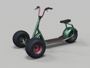 Electric trike scooter concept 3D Model