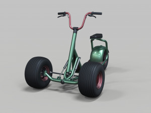 Electric trike scooter concept 3D Модель
