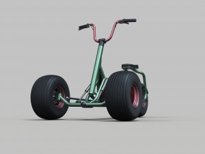 Electric trike scooter concept 3D Модель