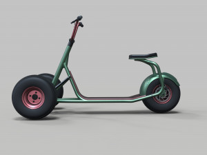 Electric trike scooter concept 3D Модель
