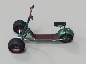 Electric trike scooter concept 3D Модель