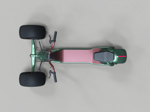 Electric trike scooter concept 3D Модель