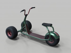 Electric trike scooter concept 3D Модель