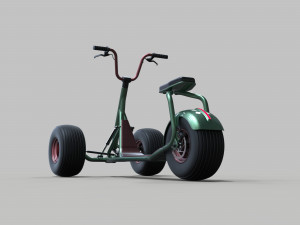 Electric trike scooter concept 3D Модель