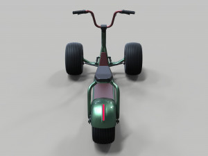 Electric trike scooter concept 3D Модель