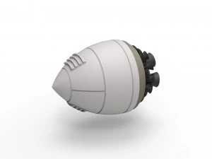 Motor de foguete de fantasia Modelo de Impressão 3D