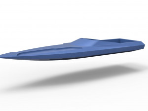 Model speed boat hull scale 1 to 24 3D प्रिंट मॉडल