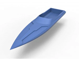 Model speed boat hull scale 1 to 24 3D Print Model