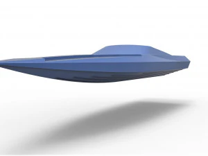 Model speed boat hull scale 1 to 24 3D Print Model