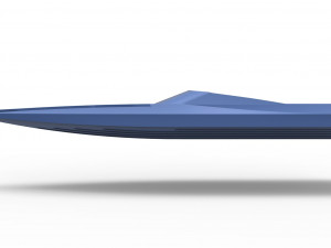 Model speed boat hull scale 1 to 24 3D प्रिंट मॉडल