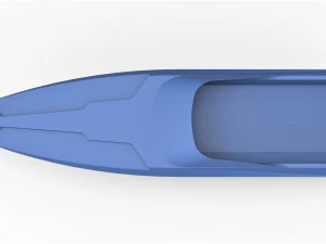 Model speed boat hull scale 1 to 24 3D Print Model