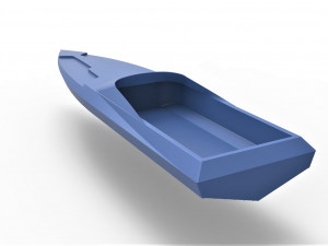 Model speed boat hull scale 1 to 24 3D प्रिंट मॉडल