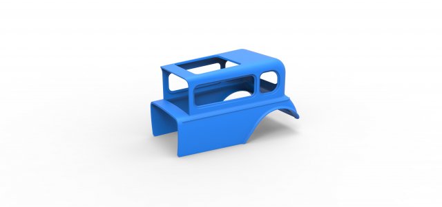 Shell model for hot rod mud dragster scale 1 to 12 3Dプリントモデル .c4d .max .obj .3ds .fbx .stl .blend