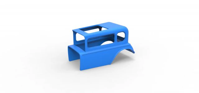 Shell model for hot rod mud dragster scale 1 to 12 3D Print Model .c4d .max .obj .3ds .fbx .stl .blend