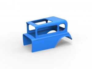 Shell model for hot rod mud dragster scale 1 to 12 3D Print Model