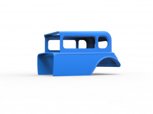 Shell model for hot rod mud dragster scale 1 to 12 3Dプリントモデル
