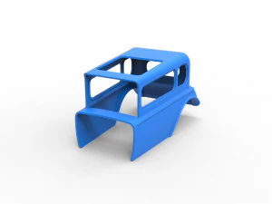 Shell model for hot rod mud dragster scale 1 to 12 3D Print Model