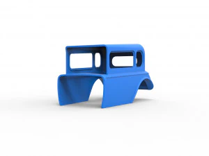 Shell model for hot rod mud dragster scale 1 to 12 3D Print Model