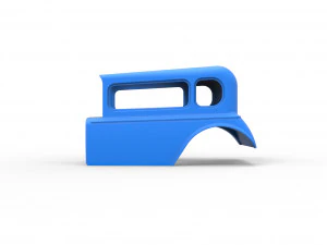 Shell model for hot rod mud dragster scale 1 to 12 3D Print Model