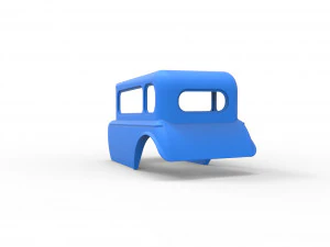 Shell model for hot rod mud dragster scale 1 to 12 3D Print Model
