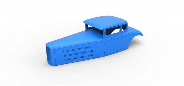 Shell model for hot rod scale 1 to 24 3D Print Model .c4d .max .obj .3ds .fbx .stl .blend 