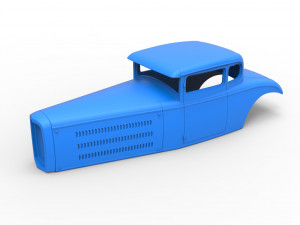 Shell model for hot rod scale 1 to 24 3D Print Model