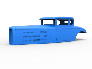 Shell model for hot rod scale 1 to 24 3D Print Model