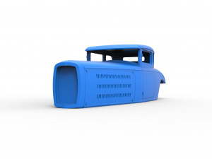 Shell model for hot rod scale 1 to 24 3D Print Model