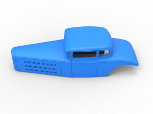 Shell model for hot rod scale 1 to 24 3D Print Model