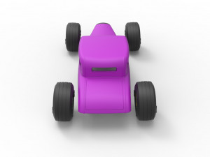 Shell and wheels for hot rod scale 1 to 24 Model Cetak 3D