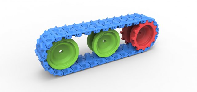 Track for toy models 3D Baskı Modeli .c4d .max .obj .3ds .fbx .stl .blend 