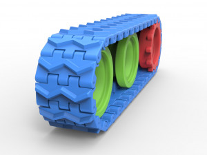 Track for toy models 3D Baskı Modeli
