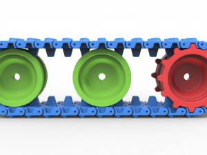 Track for toy models 3D Baskı Modeli