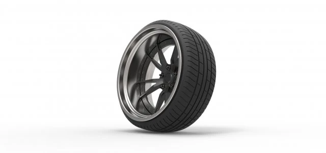 Wheel for stance car 3D Model .c4d .max .obj .3ds .fbx .stl .blend 
