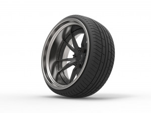 Wheel for stance car 3D 模型