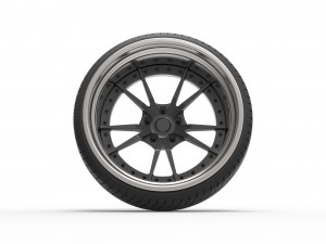 Wheel for stance car 3D Model