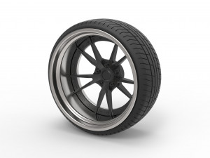 Wheel for stance car 3D Model