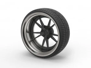 Wheel for stance car 3D Model