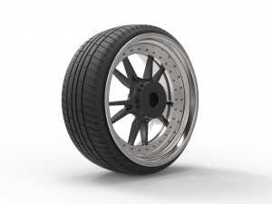 Wheel for stance car 3D Model