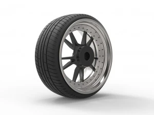Wheel for stance car 3D Model