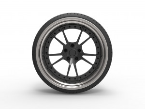 Wheel for stance car 3D Model