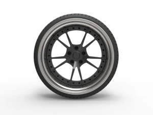 Wheel for stance car 3D Model