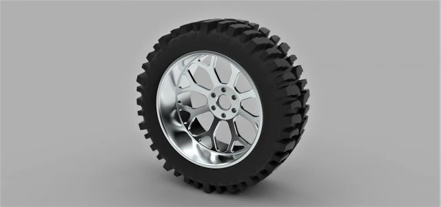 Offroad wheel for lifted trucks 3D Model .c4d .max .obj .3ds .fbx .stl .blend 