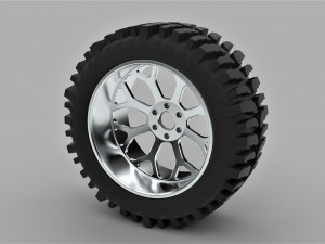 Offroad wheel for lifted trucks Model 3D