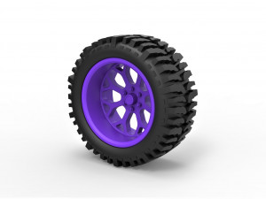 Offroad wheel for lifted trucks 3D 프린트 모델