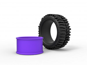 Offroad wheel for lifted trucks Modèles 3D en vedette