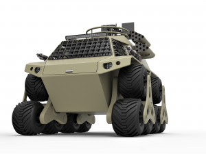 Concept truck for zombie apocalypses 3D Модель